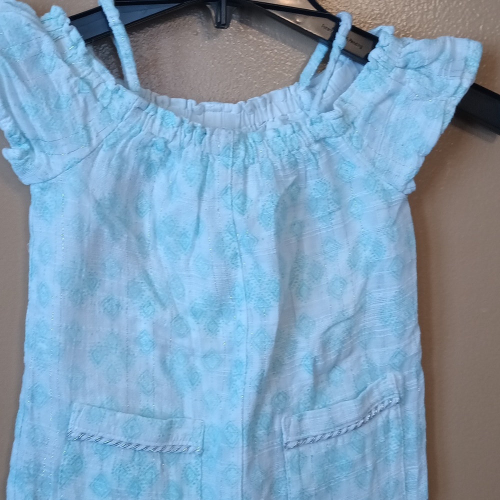 Cat and jack Baby Girl Rompers/bodysuit Sz 2T silver/mint  spring/summer…